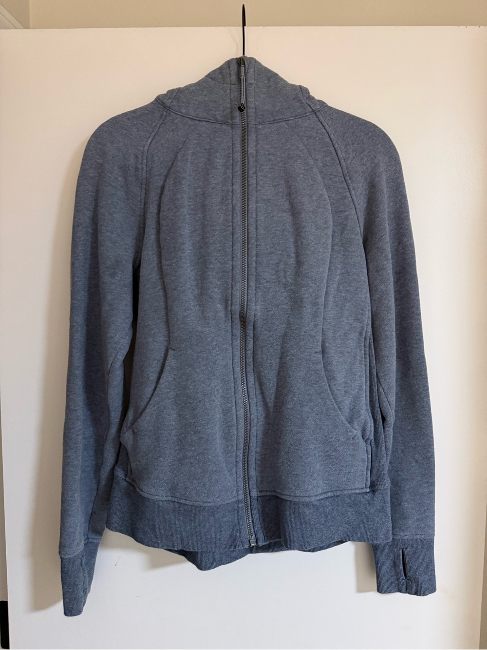 Lululemon Scuba Hoodie Heathered Speckled True Navy Size 10 - Picture 6 of 9
